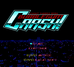 Bubblegum Crash! Title Screen